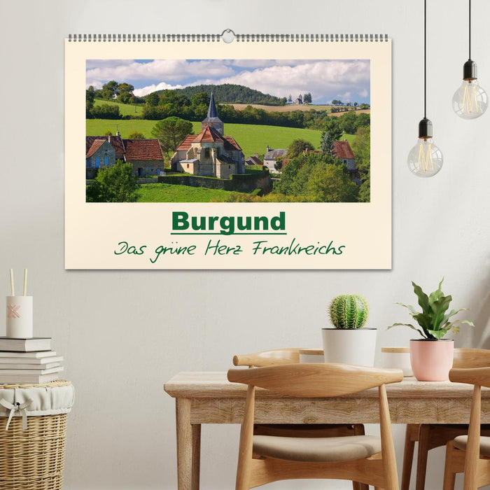 Bourgogne - Le cœur vert de la France (Calendrier mural CALVENDO 2024) 