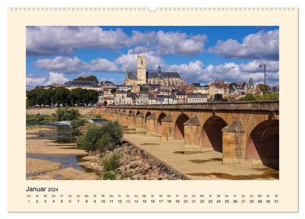 Burgund - Das grüne Herz Frankreichs (CALVENDO Wandkalender 2024)