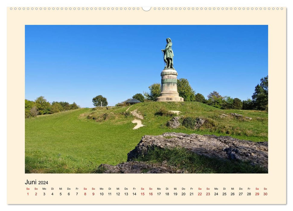 Bourgogne - Le cœur vert de la France (Calendrier mural CALVENDO 2024) 