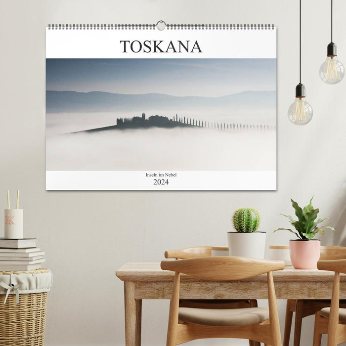 Tuscany - Islands in the Fog (CALVENDO Wall Calendar 2024) 