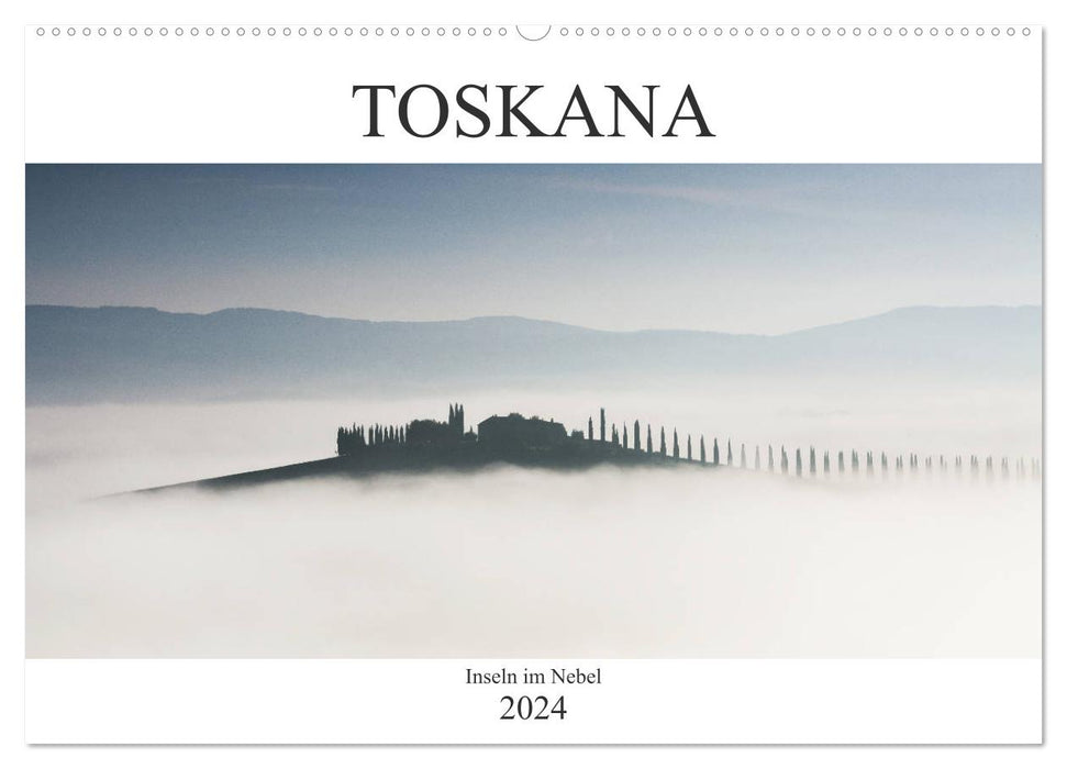 Toscane - Îles dans le brouillard (Calendrier mural CALVENDO 2024) 