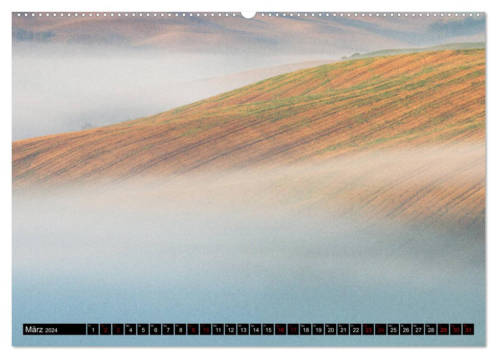 Toscane - Îles dans le brouillard (Calendrier mural CALVENDO 2024) 