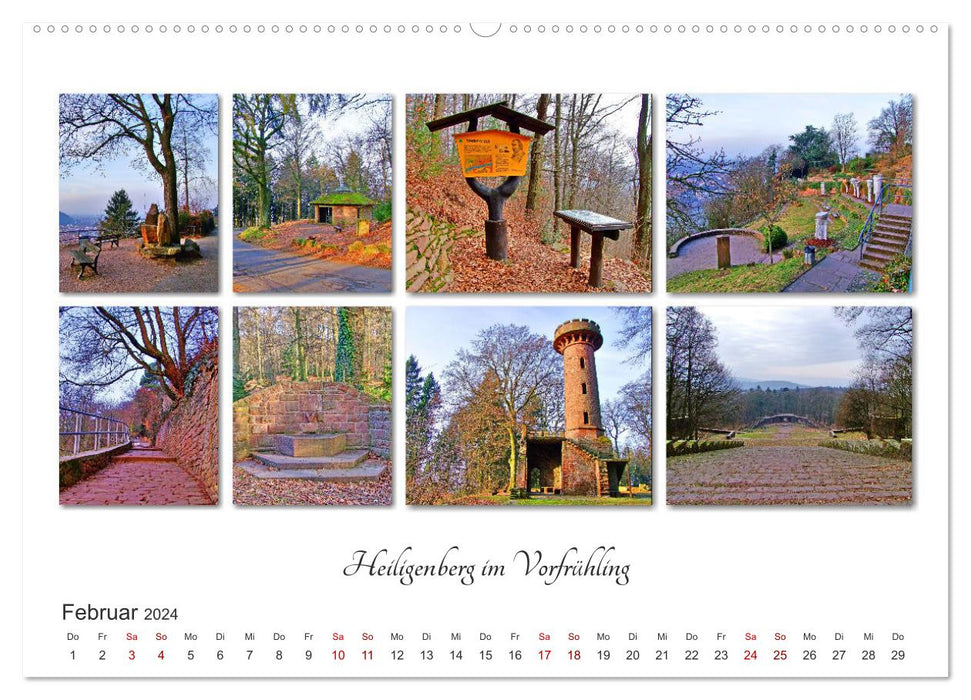 Heidelberg Fotocollagen (CALVENDO Premium Wandkalender 2024)