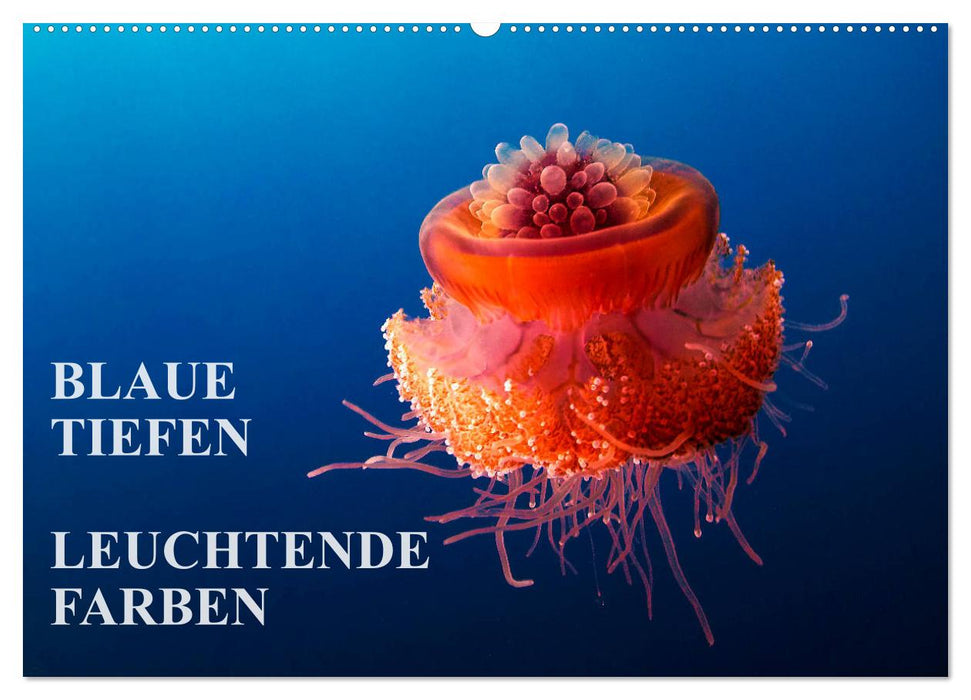 Blaue Tiefen - Leuchtende Farben (CALVENDO Wandkalender 2024)