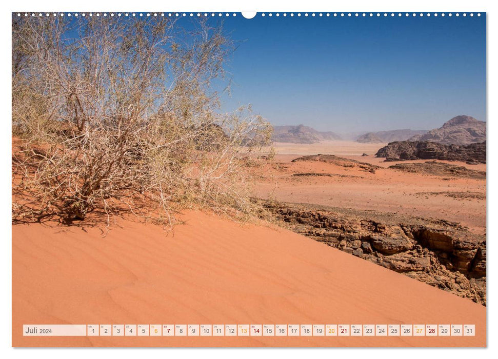 Jordanien - Wadis - Wüste - Weltwunder (CALVENDO Premium Wandkalender 2024)