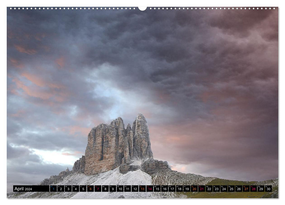 Three Peaks, patrimoine mondial, une région pleine d'adrénaline. (Calendrier mural CALVENDO 2024) 