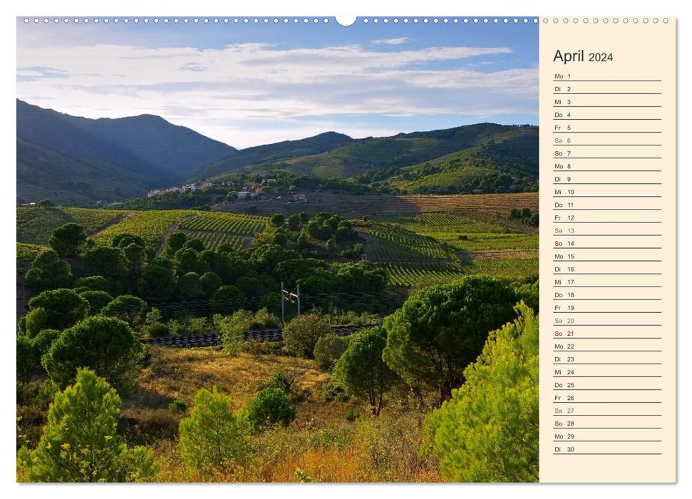 Cote Vermeille - Where the Pyrenees kiss the sea (CALVENDO wall calendar 2024) 