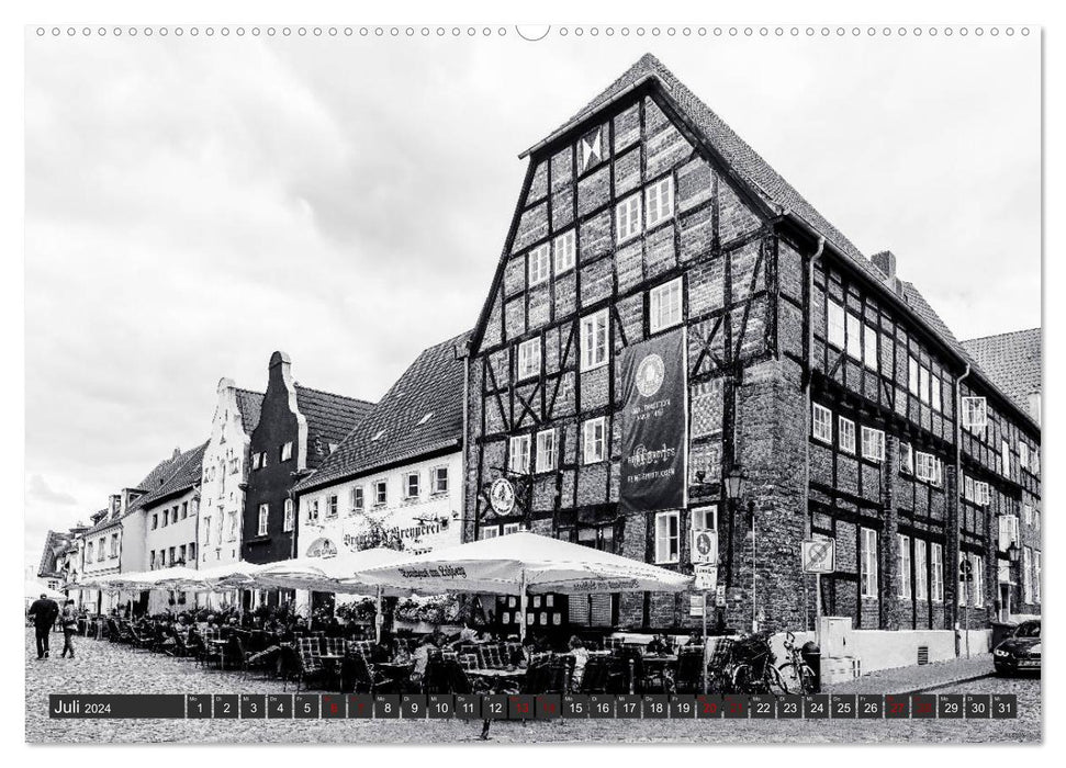 Ein Blick auf die Hansestadt Wismar (CALVENDO Premium Wandkalender 2024)