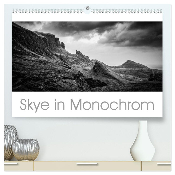 Skye en monochrome (Calendrier mural CALVENDO Premium 2024) 