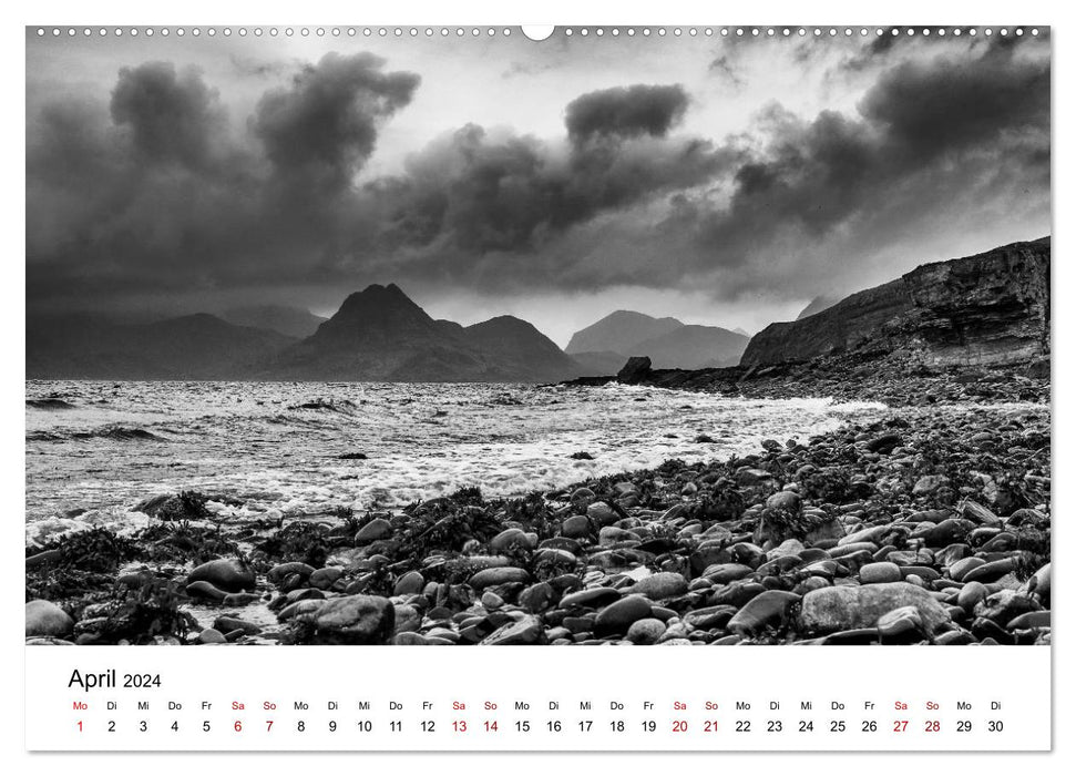 Skye in Monochrom (CALVENDO Premium Wandkalender 2024)