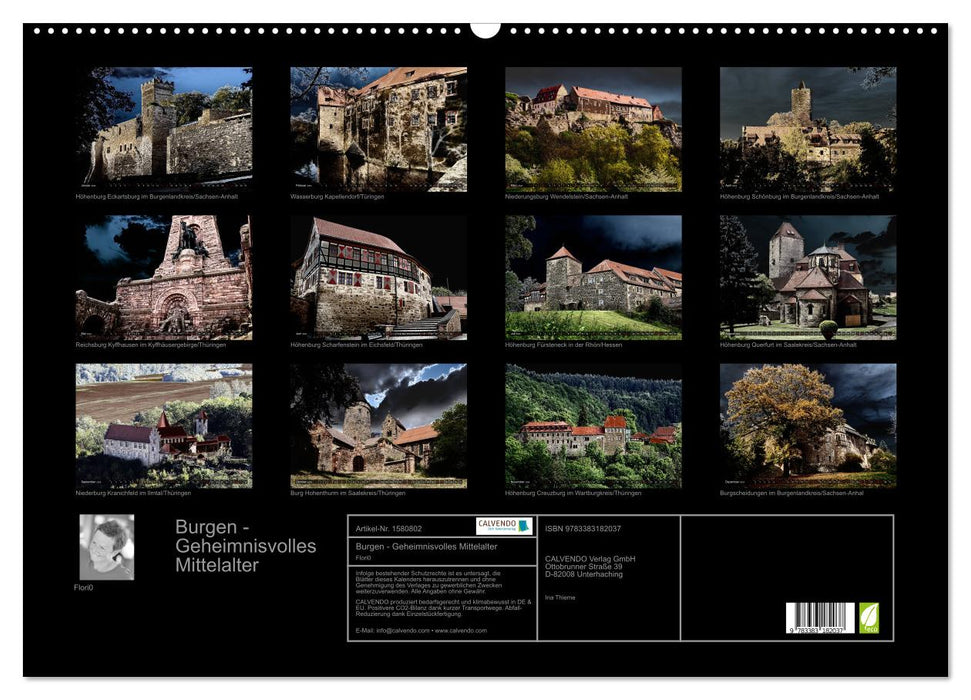 Castles - Mysterious Middle Ages (CALVENDO wall calendar 2024) 
