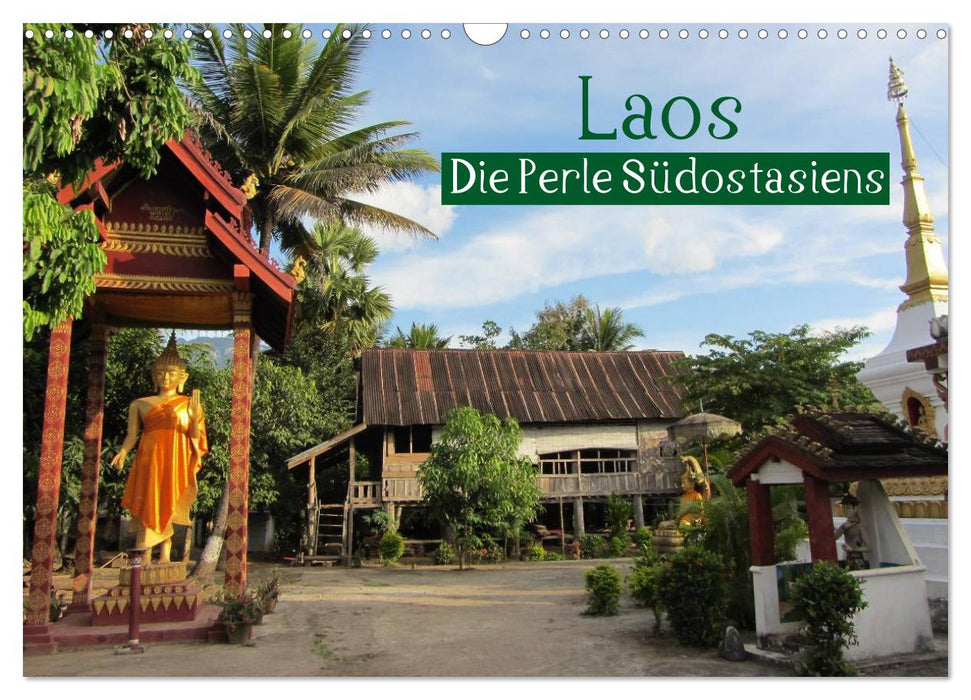 Laos - La Perle de l'Asie du Sud-Est (Calvendo Wall Calendar 2024) 