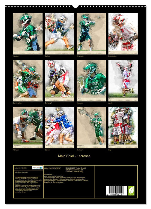 Mon jeu – Lacrosse (Calvendo Premium Calendrier mural 2024) 