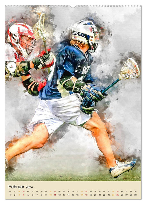 My Game - Lacrosse (CALVENDO Premium Wall Calendar 2024) 