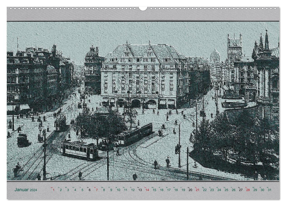 Munich, old postcards reinterpreted. (CALVENDO wall calendar 2024) 