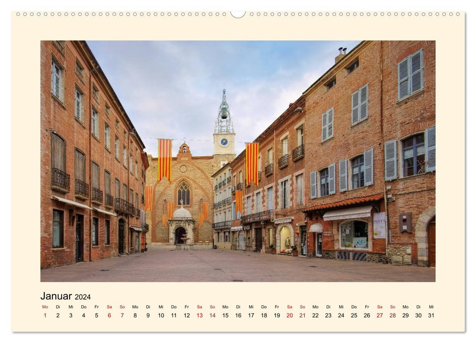 Occitania - On the road in the foothills of the Pyrenees (CALVENDO wall calendar 2024) 