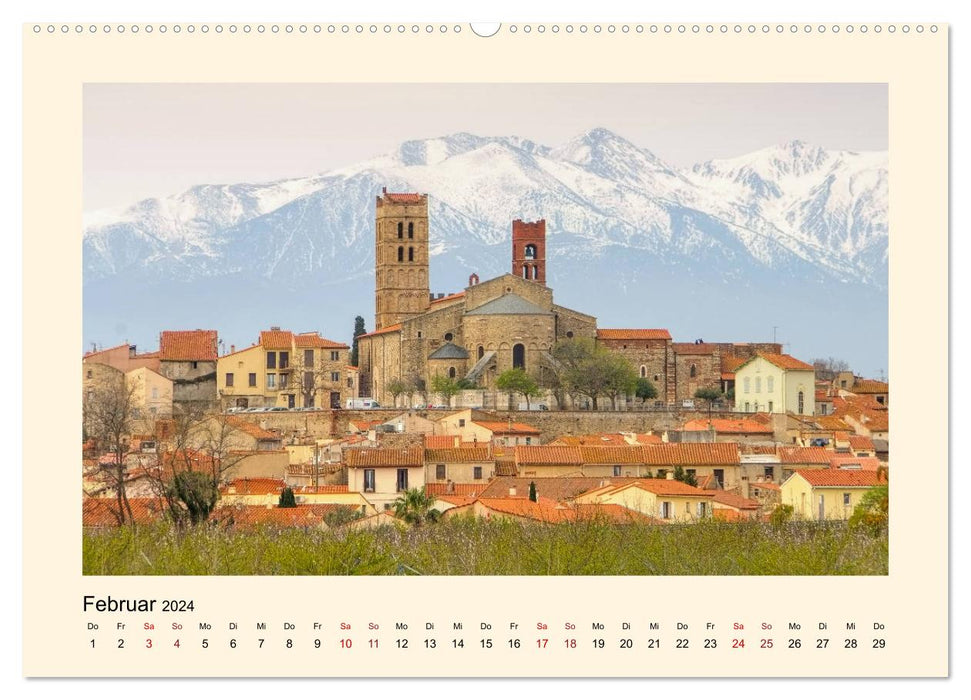 Occitania - On the road in the foothills of the Pyrenees (CALVENDO wall calendar 2024) 