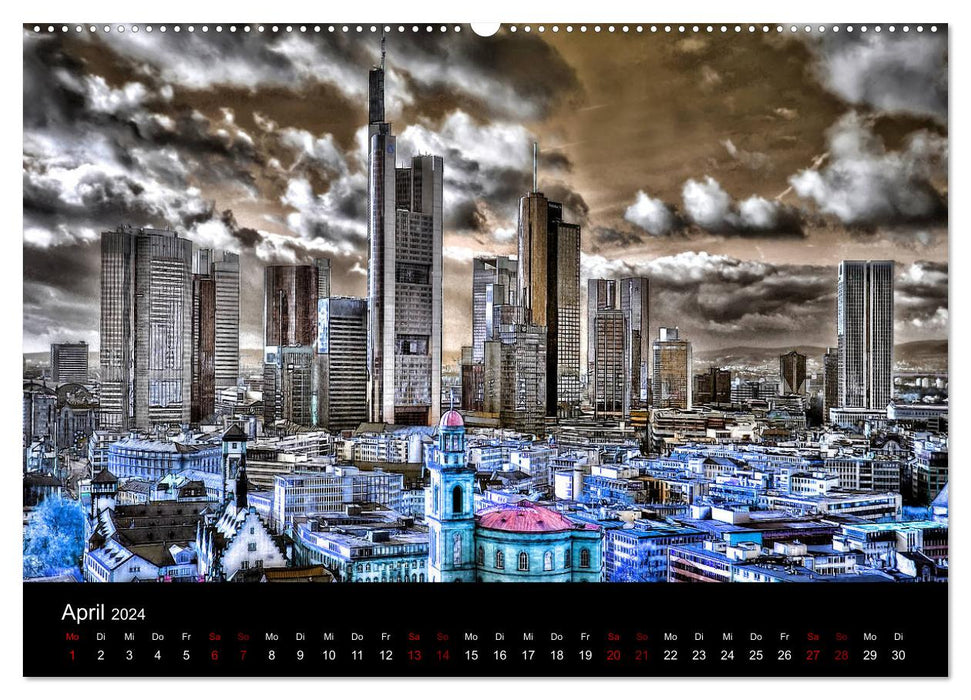 Frankfurt artistic (CALVENDO Premium Wall Calendar 2024) 