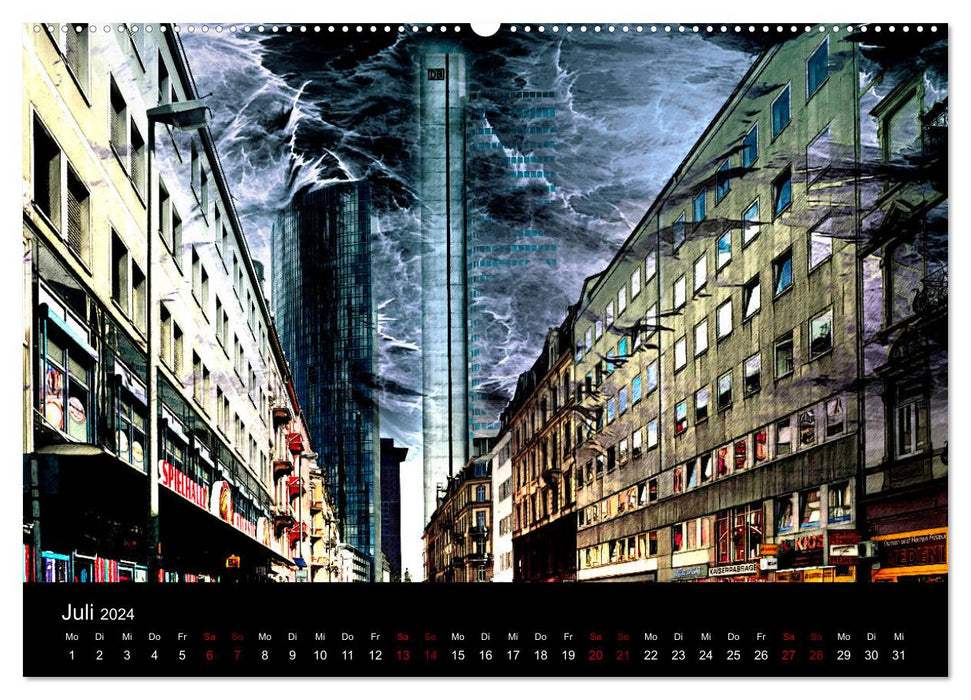 Frankfurt künstlerisch (CALVENDO Premium Wandkalender 2024)