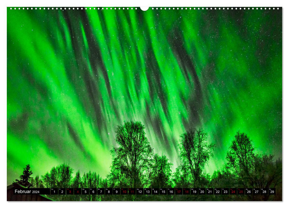 Aurora in Alaska (CALVENDO wall calendar 2024) 