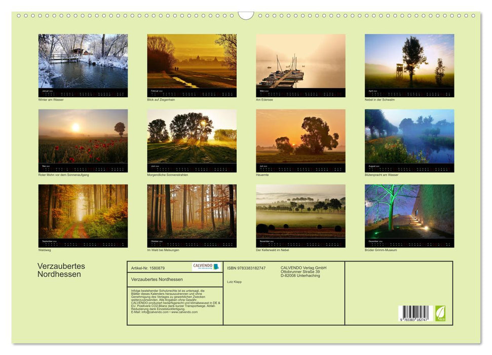 Enchanted North Hesse (CALVENDO wall calendar 2024) 