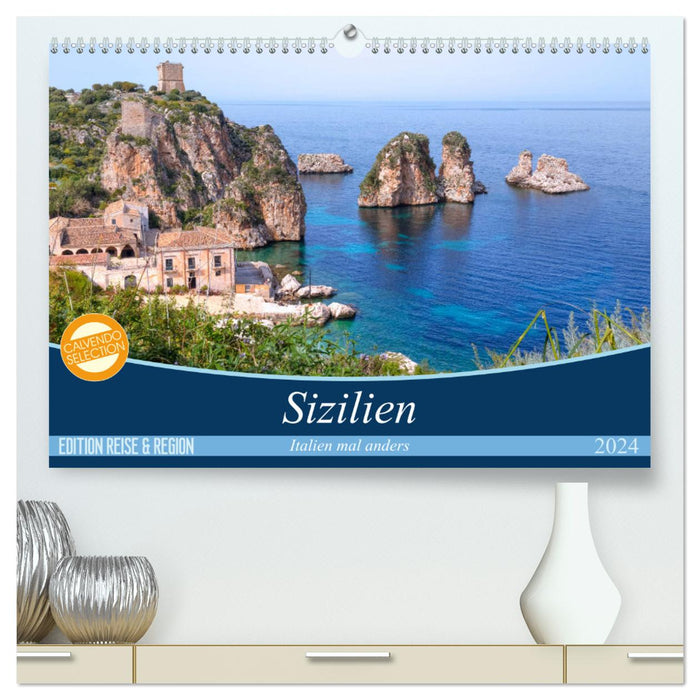 Sicile - L'Italie avec une différence (Calvendo Premium Wall Calendar 2024) 