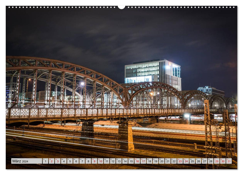 München - Lichter der Großstadt (CALVENDO Wandkalender 2024)