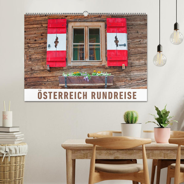 Österreich Rundreise (CALVENDO Wandkalender 2024)