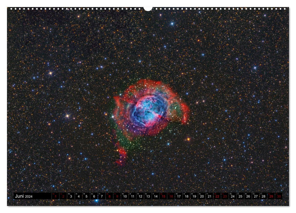 Galactic nebulae (CALVENDO wall calendar 2024) 