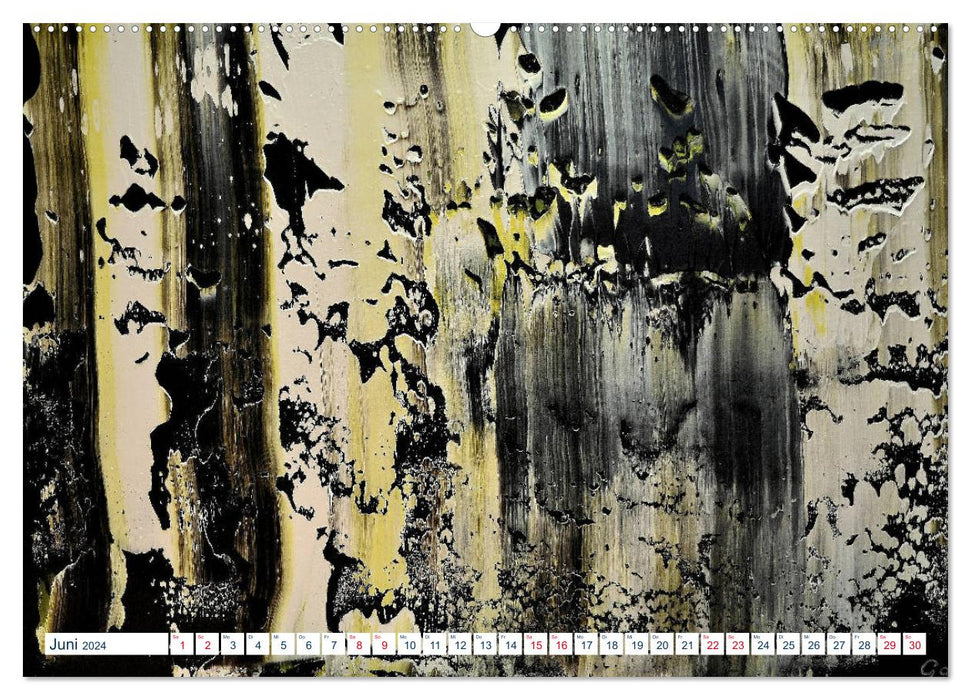 La lumière de l'abstrait – Art contemporain par Gaya (Calendrier mural CALVENDO Premium 2024) 