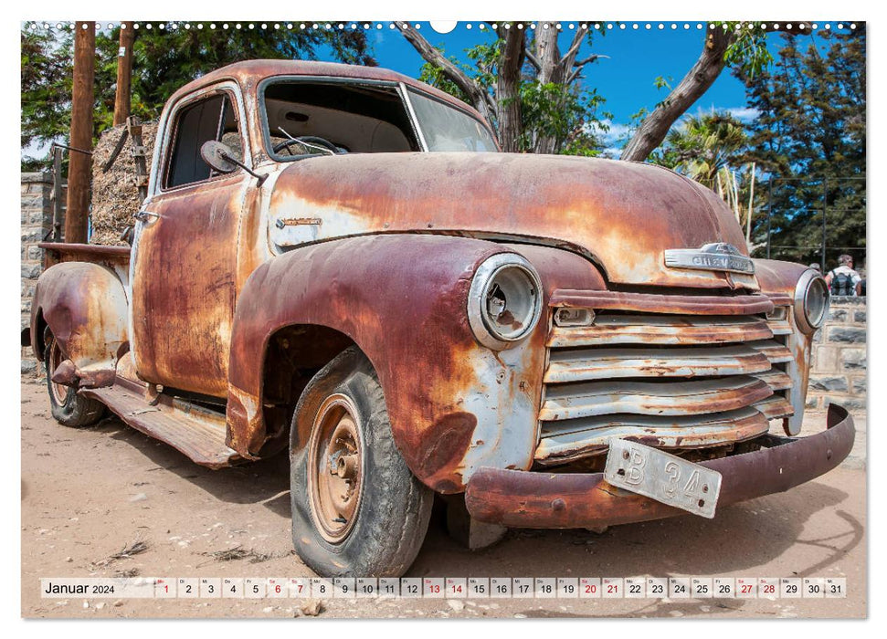RIP Rust in Peace - Marodes in the Namibia Desert (CALVENDO Premium Wall Calendar 2024) 