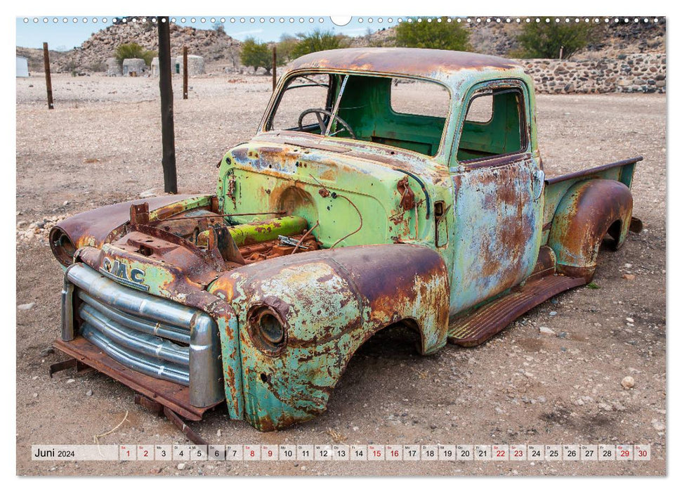 RIP Rust in Peace - Marodes in the Namibia Desert (CALVENDO Premium Wall Calendar 2024) 