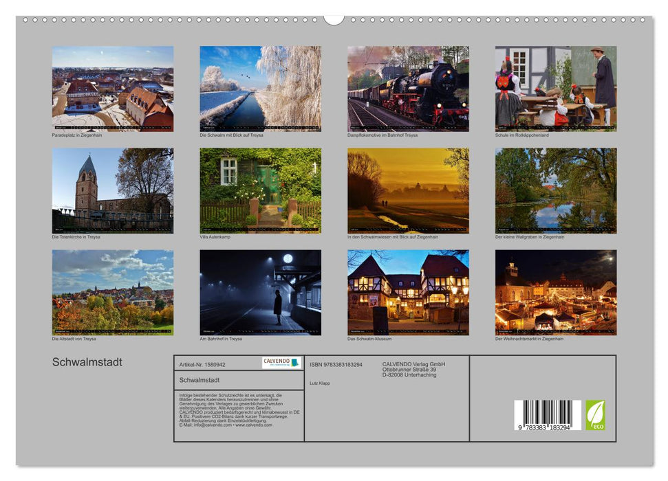 Schwalmstadt - centre du pays du Petit Chaperon Rouge (Calvendo Premium Wall Calendar 2024) 