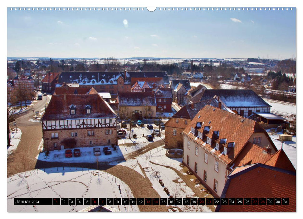 Schwalmstadt - centre du pays du Petit Chaperon Rouge (Calvendo Premium Wall Calendar 2024) 