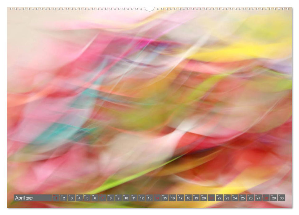 Dream in color - an abstract photo series (CALVENDO Premium Wall Calendar 2024) 