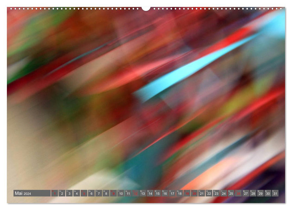 Rêvez en couleur - une série de photos abstraites (Calendrier mural CALVENDO Premium 2024) 