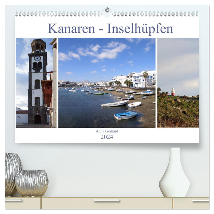 Îles Canaries - Saut d'île en île (Calvendo Premium Wall Calendar 2024) 