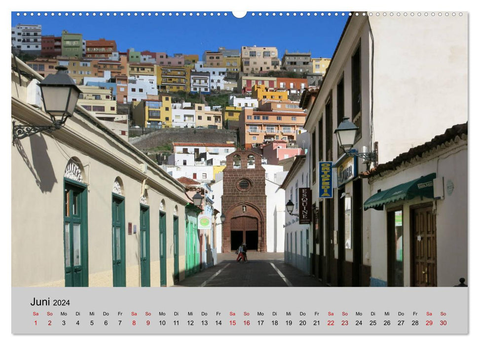 Îles Canaries - Saut d'île en île (Calvendo Premium Wall Calendar 2024) 