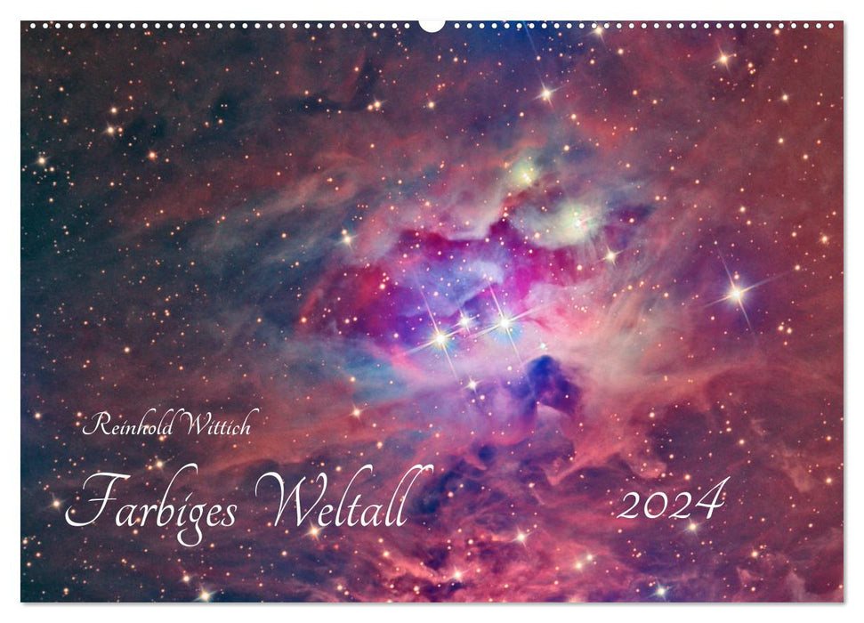 Farbiges Weltall (CALVENDO Wandkalender 2024)