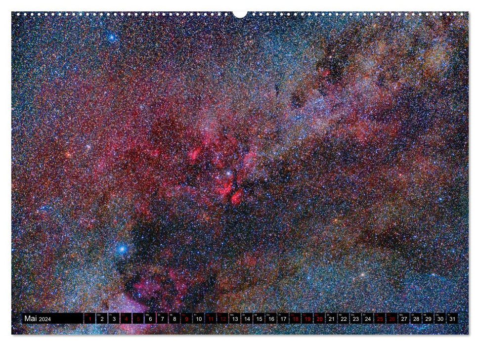 Colored space (CALVENDO wall calendar 2024) 