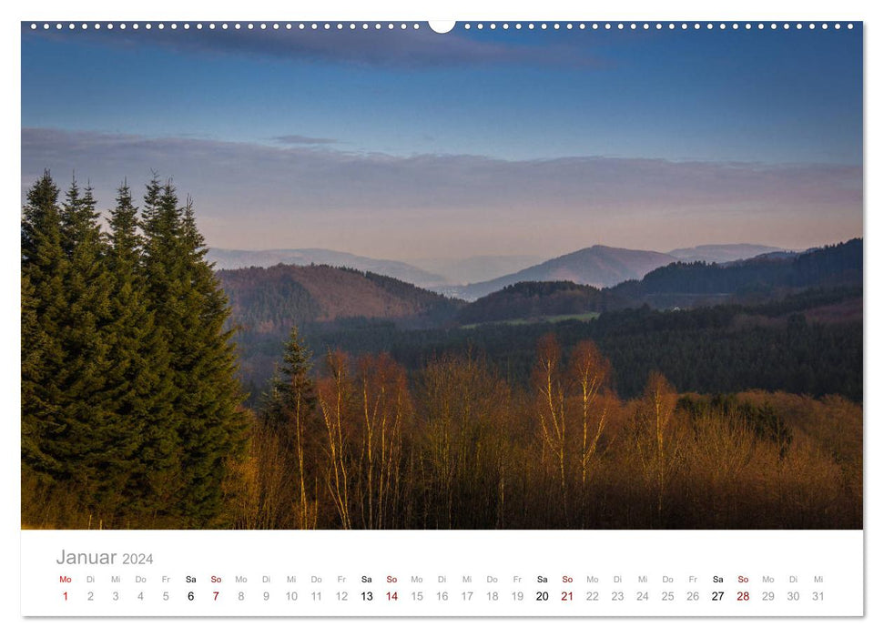 Sauerland Mountains (CALVENDO Premium Wall Calendar 2024) 