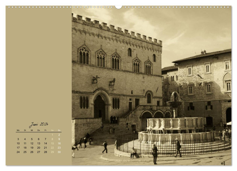 Perugia. Romance and longing. (CALVENDO Premium Wall Calendar 2024) 