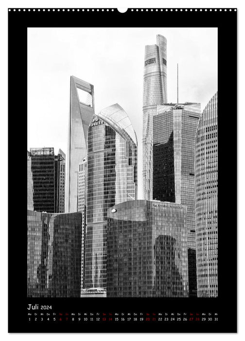 Shanghai entre tradition et business (Calendrier mural CALVENDO Premium 2024) 