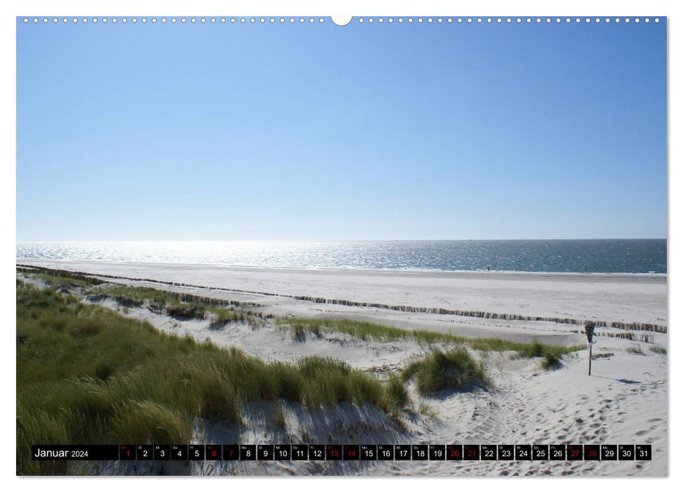 Along the North Sea Coast (CALVENDO Premium Wall Calendar 2024) 