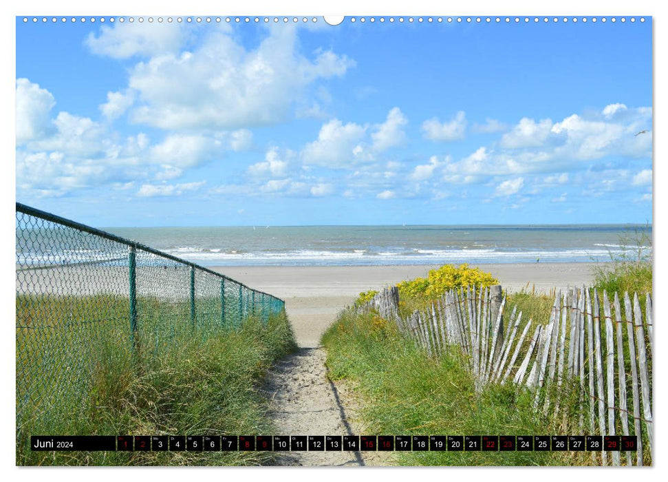 Le long de la côte de la mer du Nord (Calendrier mural CALVENDO Premium 2024) 