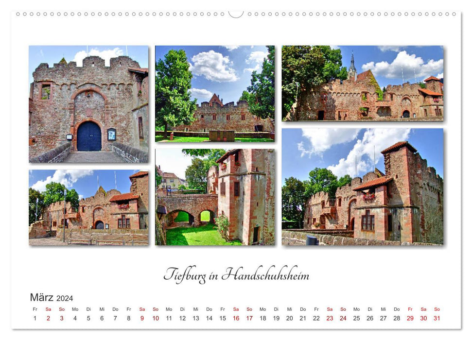 Heidelberg photo collages (CALVENDO wall calendar 2024) 