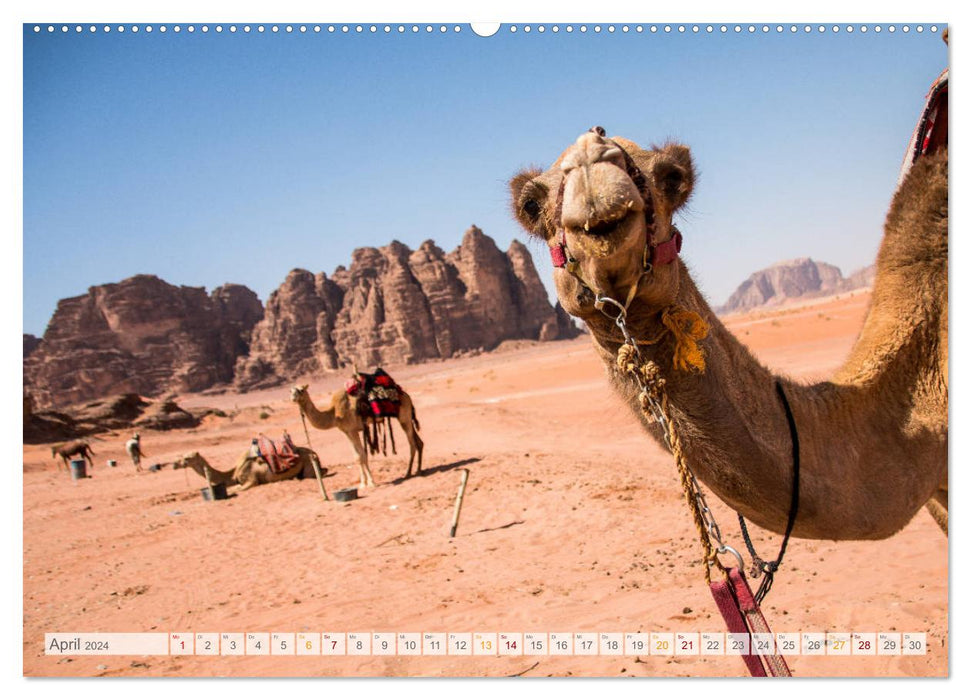 Jordan - Wadis - Desert - Wonders of the World (CALVENDO Wall Calendar 2024) 