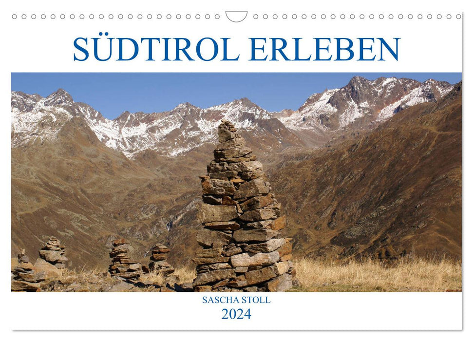 Südtirol erleben (CALVENDO Wandkalender 2024)