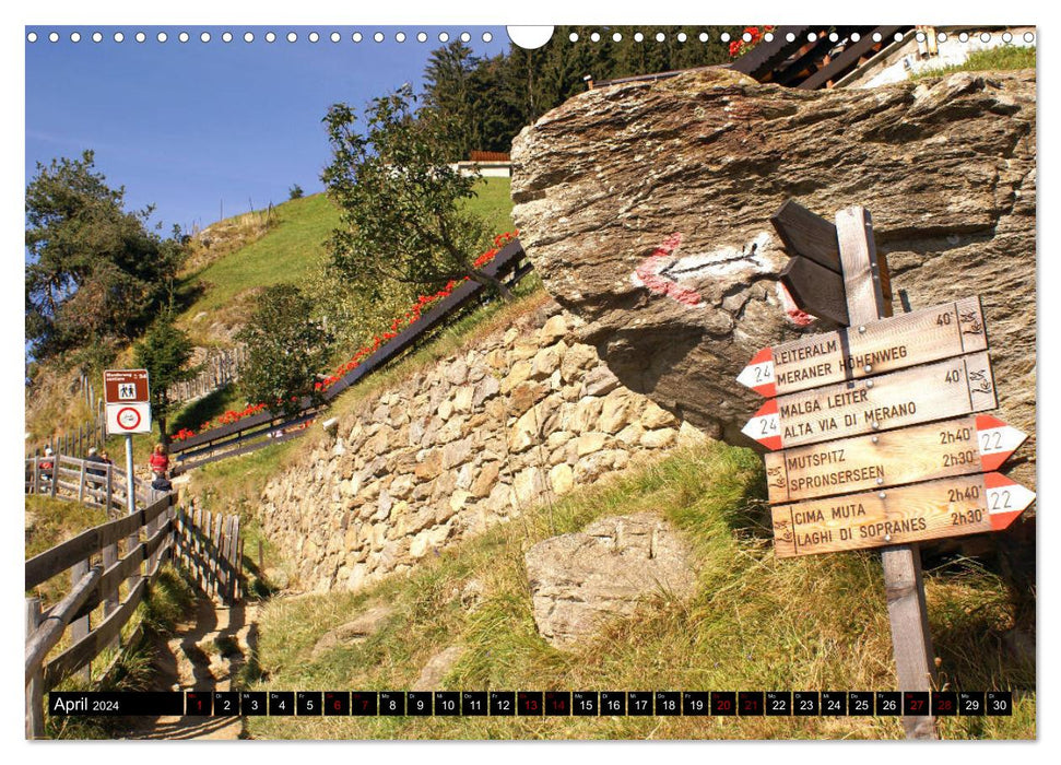 Découvrez le Tyrol du Sud (calendrier mural CALVENDO 2024) 