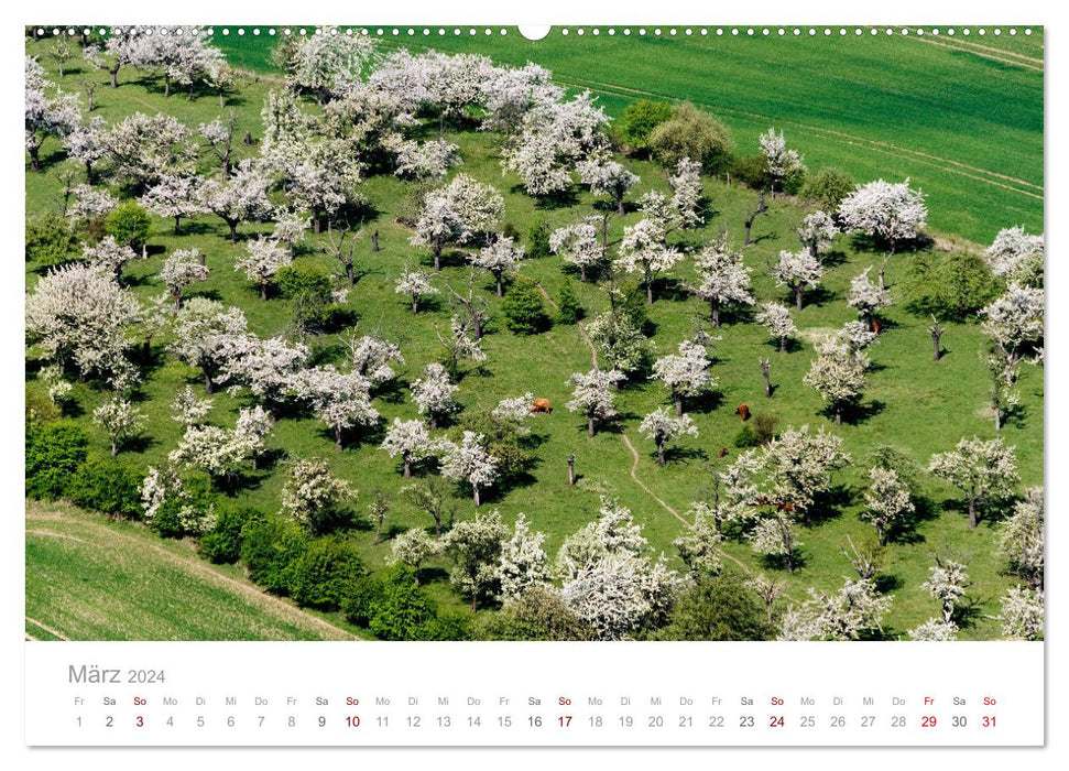 Harz foreland aerial photos 2024 (CALVENDO Premium Wall Calendar 2024) 